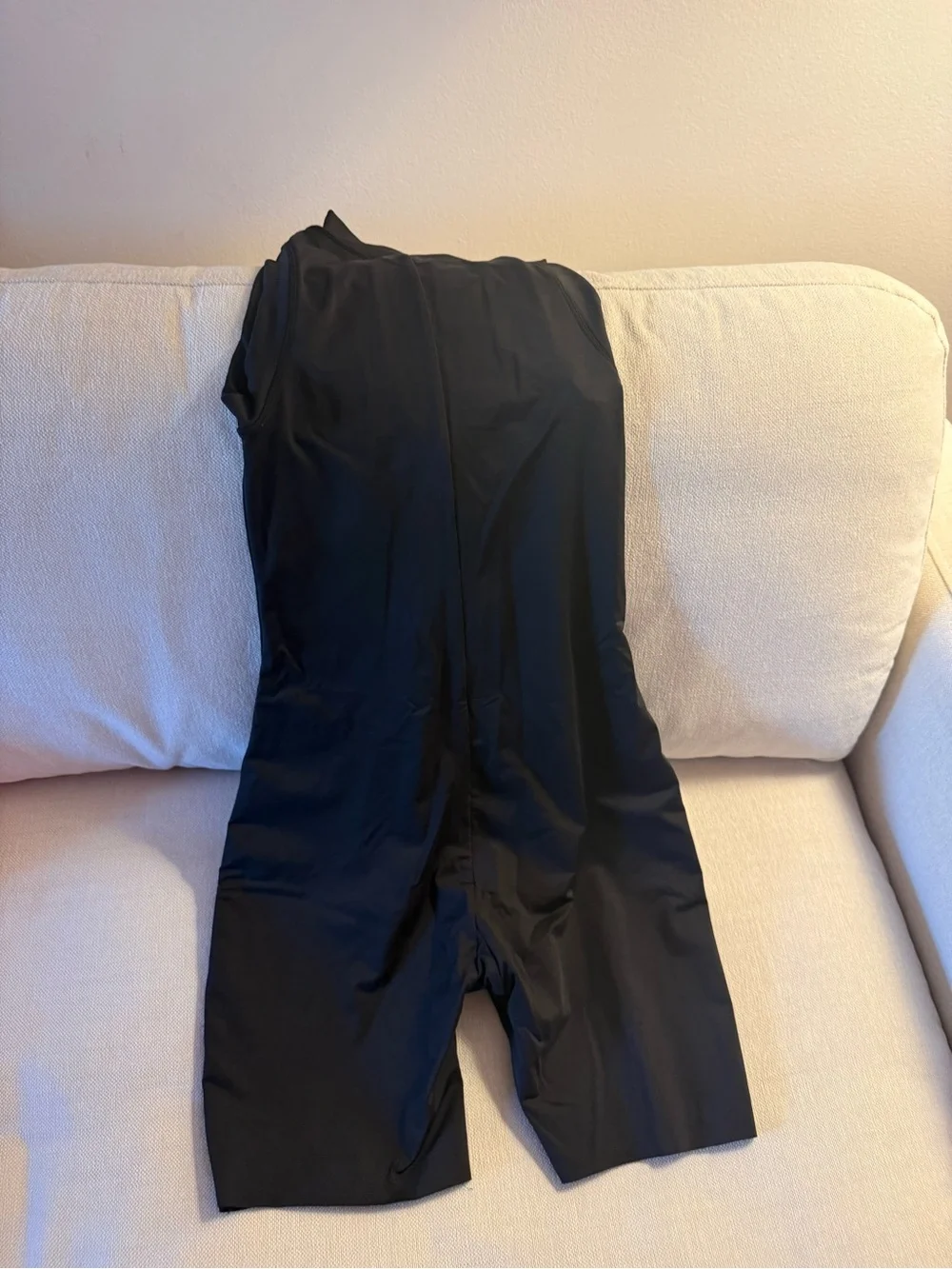 Skims Mock Neck Cycle Suit Size S - Onyx
